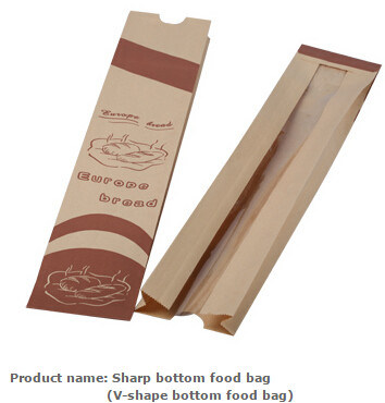 Sandwich &amp; bread bag, Sandwich paper bag, Pastry packing paper bag,  French bread bag,  Bread packing bag,  Bread stick