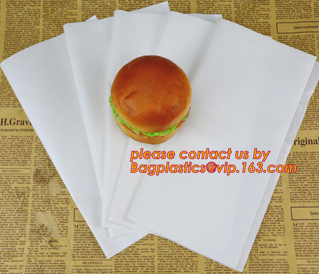 White Greaseproof Paper,28GSM Greaseproof Paper For Burger Wrapping,Lunch Warp and Greaseproof Paper 400 x 660 mm / 400