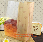 China supplier promotional custom coated bread/sandwich paper kraft bag with clear window,brown kraft paper bakery bread