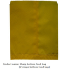Food Grade Take away White Kraft Paper Bread Paper Bag W/Customized Logo Printing，Food grade Printed white brown kraft b