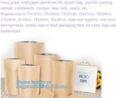 Food grade kraft paper aluminum foil k bag, packing cereals,condiments,candies,teas,nuts,snack,food packaging pac