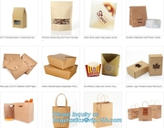 Staple Food grade kraft paper bags, stapled kraft bag, stapled bread kraft bag,kraft paper bread bags for packaging sand