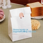Custom bakery paper bag / Food grade bread packaging bags, white or brown craft paper bag,greaseproof kebab sandwich bre
