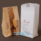 Chinese New Design Hot Sale Custom Printed Pharmacy White Kraft Paper Bag Bread Paper Bag,stand up kraft paper bread bag