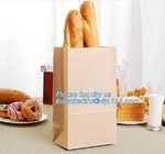 Cheap customized cute bread coffee kraft paper bag craft paper bags for gift,Food grade christmas bread bag,hot sale pap