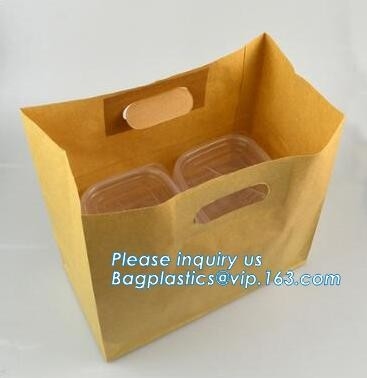 Sandwich Toast Bread Packing Bags,Personalized Baking Food Bread Packaging Disposable Kraft Paper Bag With Logo Print Fo