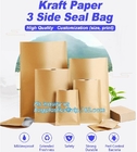 Custom Food Nuts and bread package recyclable kraft paper bag,Bread Use and Food Industrial Use paper bags french bread