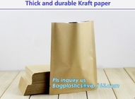 Custom Food Nuts and bread package recyclable kraft paper bag,Bread Use and Food Industrial Use paper bags french bread