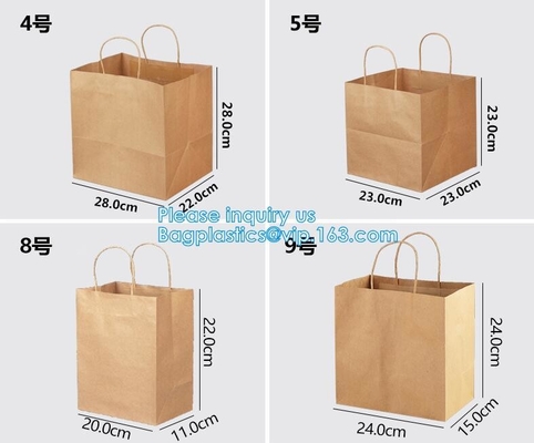 pot 60g 70g kraft paper food packaging bakery bread bag food kraft paper bag greaseproof snack bread brown kraft paper b