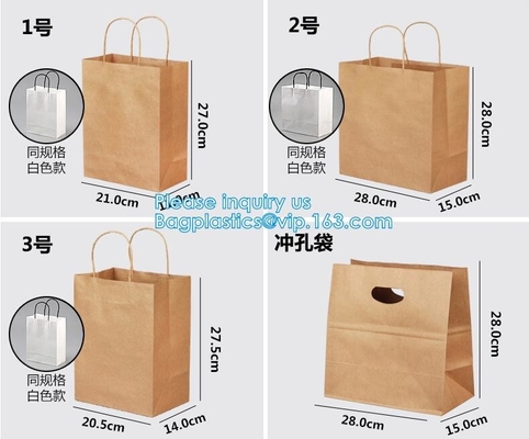 pot 60g 70g kraft paper food packaging bakery bread bag food kraft paper bag greaseproof snack bread brown kraft paper b