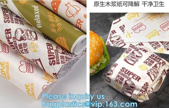 Printed deli food wrapping wax paper wrap Wholesale from China,Butter Wrapping Paper Greaseproof Paper Food Grade Paper