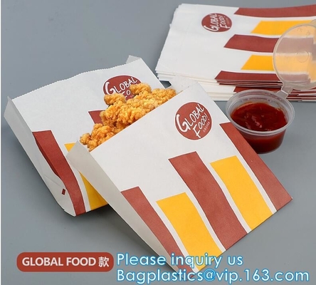 snack paper bag, snack bag, deli bag, deli paper bag, deli wrap bag, wrapping paper bag,fast food lunch bag, hot dog bag