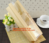 Clear Window bleached kraft paper bag bread bag, paper kraft bag, French Baguette bread paper bag, Long Size Toast Bags