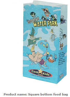 made in china full color glossy varnish printing fast food paper bag, high quality food grade customized size white kraf