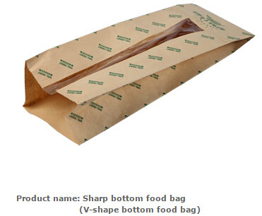 Food paper bread bakery packaging bags with window, Bread packaging no moq custom logo printed clear window kraft paper