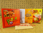 Cheap Custom offset printing corrugated pizza box, micro-flute die cut corrugated pizza boxes, kraft paper pizza box, cu