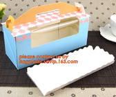 CRAFT CAKE BOX WITH PVC WINDOW, 400 GSM SBS IVORY BOARD PAPER CAKE BOX FOOD GRADE FOOD PACKING BOX WITH GLOSSY LAMINATIO