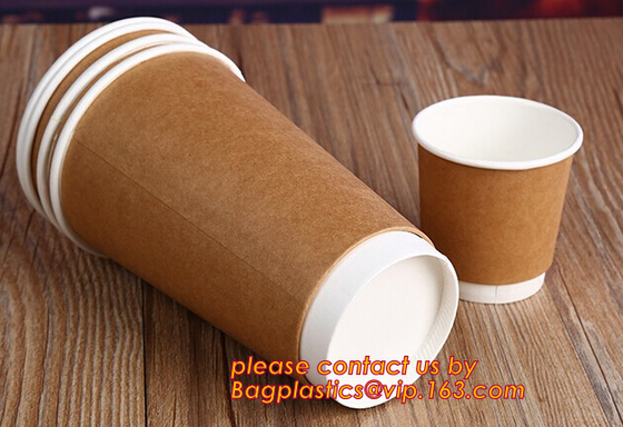 Food use disposable plastic paper cup and coffee lids, pla cups,biodegradable paper cups with lids,100% compostable pape