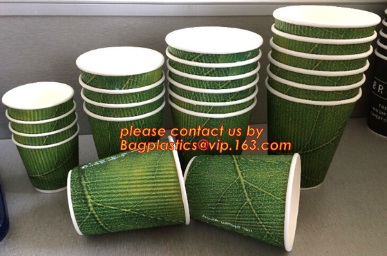 Food use disposable plastic paper cup and coffee lids, pla cups,biodegradable paper cups with lids,100% compostable pape