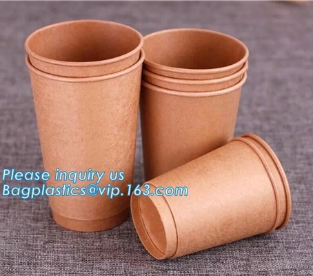 100% Biodegradable Disposable PLA Coated Coffee Paper Cup,9oz hot coffee paper cup with lids/ coffee to go cups/ oem dis