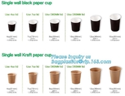 Biodegradable coffee paper cup with lid custom printed paper cup,3oz 5oz 6oz 8oz ice cream paper cup and paper lid pack