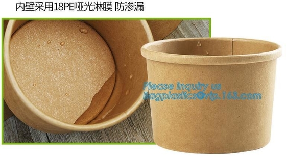 Soup Cups Cup Soup Disposable Paper Soup Cups With Paper Lid Ice Cream Cup Coppa Gelato