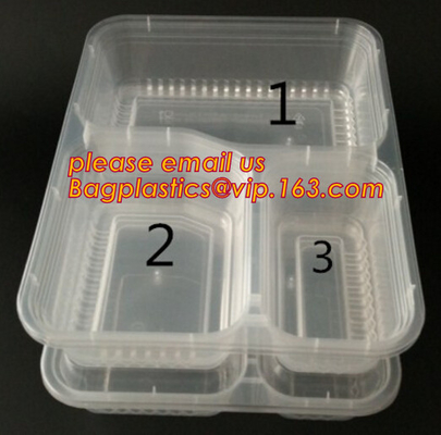 High-transparently Safe Square Disposable Food Custom Plastic Lunch Box,storage food container plastic lunch box with lo