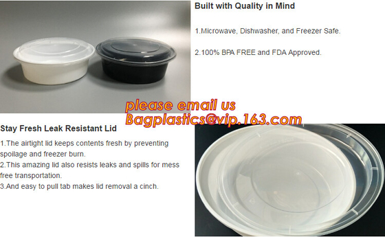 white disposable plastic salad bowl,PLA 16oz 500ml plastic - disposable salad bowl with lid,PP disposable clear plastic