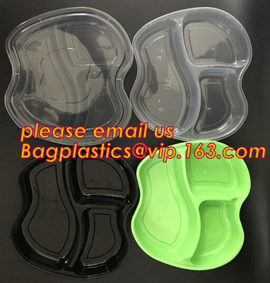 Promotional custom disposable plastic fast food bowls, plastic serving bowl, black plastic bowl,Fruit Take Away Fresh Ki