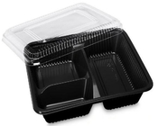 2 compartments clamshell, rectangular eco friendly real manufacturer, pp plastic type and tray lunch boxes FDA approved