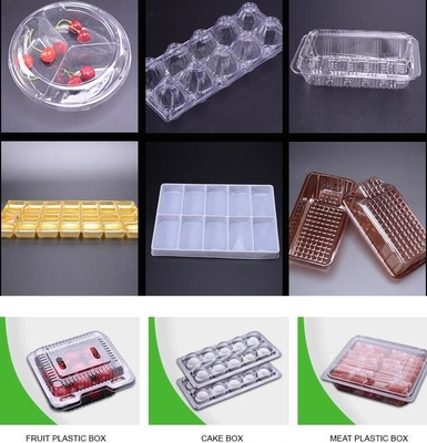 Hot Selling Plastic PET Sandwich Containers Cake Bread Container Plastic Takeaway Food Box with conjoined cover bagease