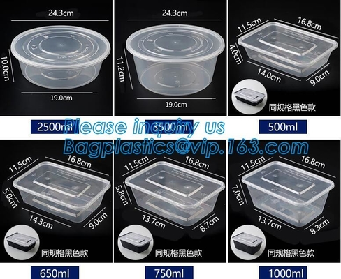 Cheap Food grade salad plastic bowl disposable plastic salad bowl,Eco-friendly white PP plastic round food container noo