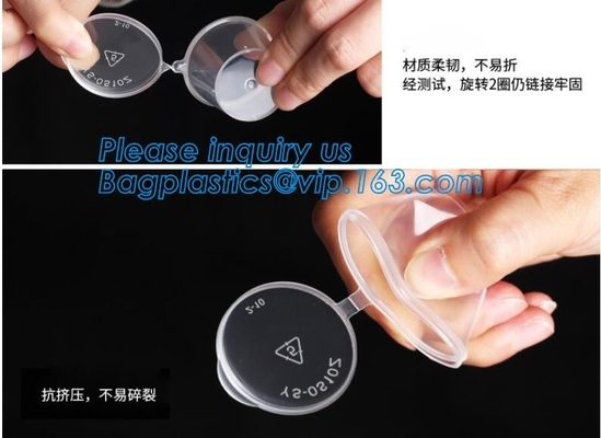 Disposable Sauce Cups With Lid Food Storage Containers Boxes Package Box&Lid Portable Disposable Portable Plastic Cups