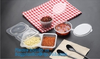 Disposable Sauce Cups With Lid Food Storage Containers Boxes Package Box&amp;Lid Portable Disposable Portable Plastic Cups