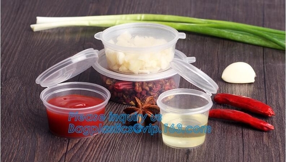 Disposable mini plastic jelly cup PP sauce cup,PS Sauce Cup,Transparent PP Plastic Square Portion Sampling Sauce Cup wit