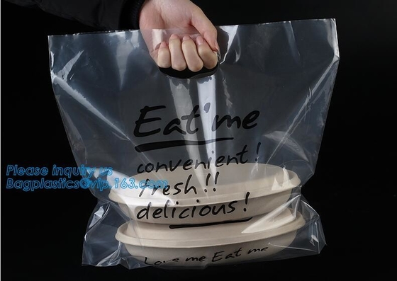 fast food bags, Clear Resealable Resealable Bakery Cookie Candy Poly Cellophane Cello Bags,Customized food grade poly pl
