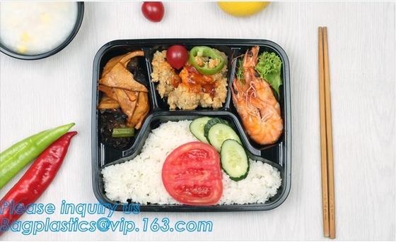 Food Grade Plastic Sushi Tray Set Full Printed Sushi Trays With Lids Customize Available,disposable packing plastic food