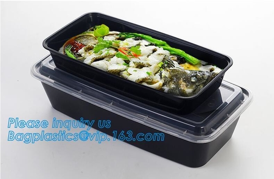 Plastic Food Container Lunch Box With 5 cells Compartments 304 Stainless Steel Bento Lunch Box Leakproof Kids and Studen