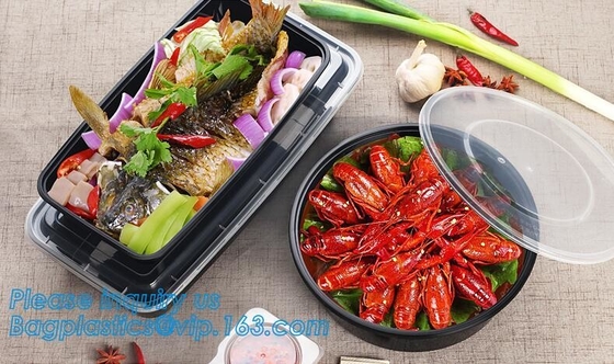 Plastic Food Container Lunch Box With 5 cells Compartments 304 Stainless Steel Bento Lunch Box Leakproof Kids and Studen