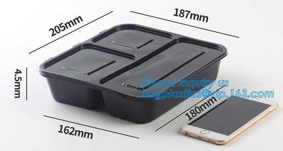 Disposable Plastic food delivery box Printing Sushi Tray For Food Packaging,HIPS Material Disposable Black Plastic Food