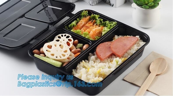 Disposable Plastic food delivery box Printing Sushi Tray For Food Packaging,HIPS Material Disposable Black Plastic Food