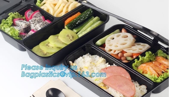 Disposable Plastic food delivery box Printing Sushi Tray For Food Packaging,HIPS Material Disposable Black Plastic Food