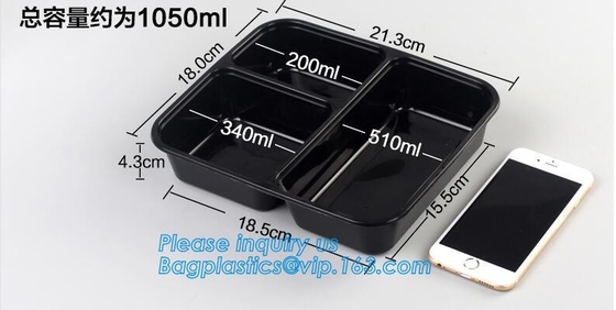 Disposable Plastic food delivery box Printing Sushi Tray For Food Packaging,HIPS Material Disposable Black Plastic Food