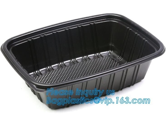 OEM and ODM custom plastic 2100ml pp 4 compartment plastic food box,disposable food container, plastic plate, plastic cu