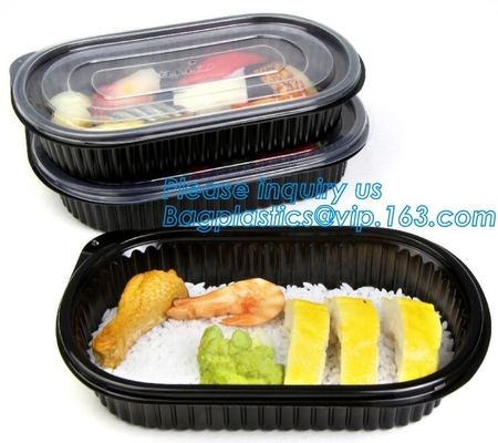 OEM and ODM custom plastic 2100ml pp 4 compartment plastic food box,disposable food container, plastic plate, plastic cu