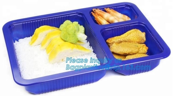 bpa free stackable take away leakproof black 2 compartment plastic microwave meal prep containers food bento box for kid