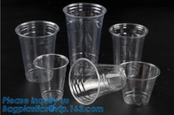 Elegant Shape Drinking Straw Promotional Cups With Straws Single Wall Plastic Cup,double wall custom plastic cups no min