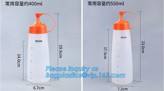 Food grade LDPE soft squeeze chili hot tomato sauce ketchup plastic bottles,16oz Food Grade Plastic Squeeze Sauce Bottle