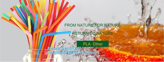 Eco friendly PLA corn starch base compostable straw,PLA 100% BIODEGRADABLE STRAWS DRINKING STRAWS,Disposable Plastic Com