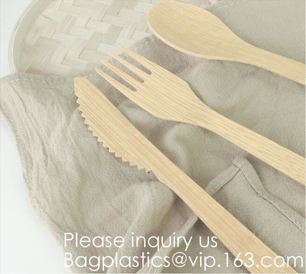 Disposable Catering Bamboo Party Spoon Natural Bamboo Knife And Fork Honey Spoon,Biodegradable Bulk Birch Wood Spoon/For